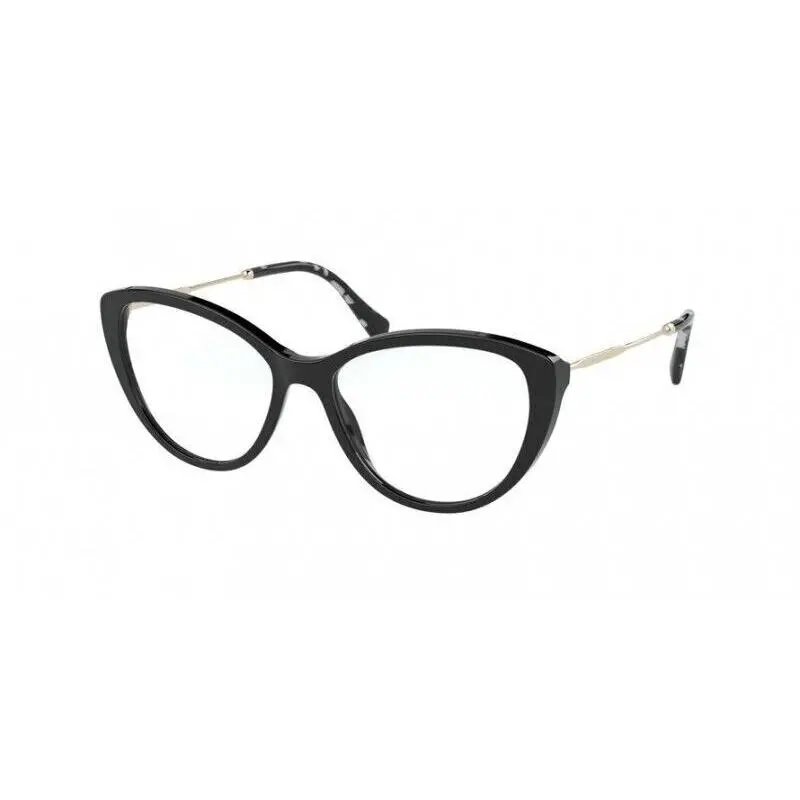 Miu Miu Eyeglasses MU02SV 1AB1O1 53 Black Cat-eye Optical Frame