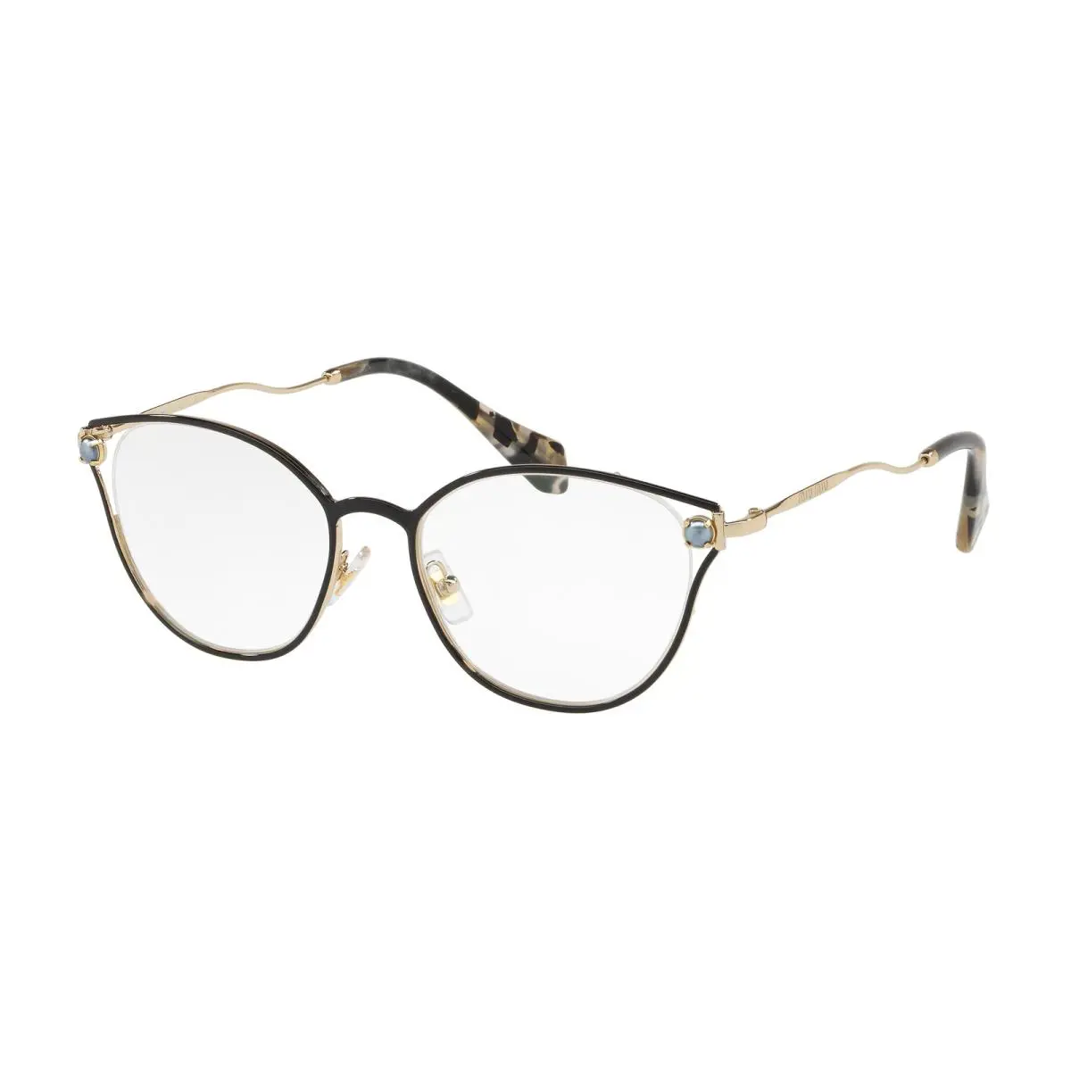Miu Miu 53QV Core Collection Eyeglasses 1AB1O1 Black