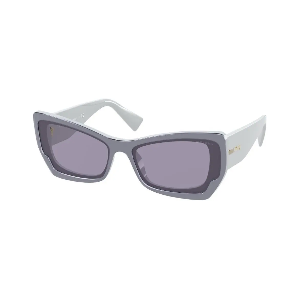 Miu Miu Sunglasses MU07XS 02T03N 60 Light Blue Frame Blue Lens