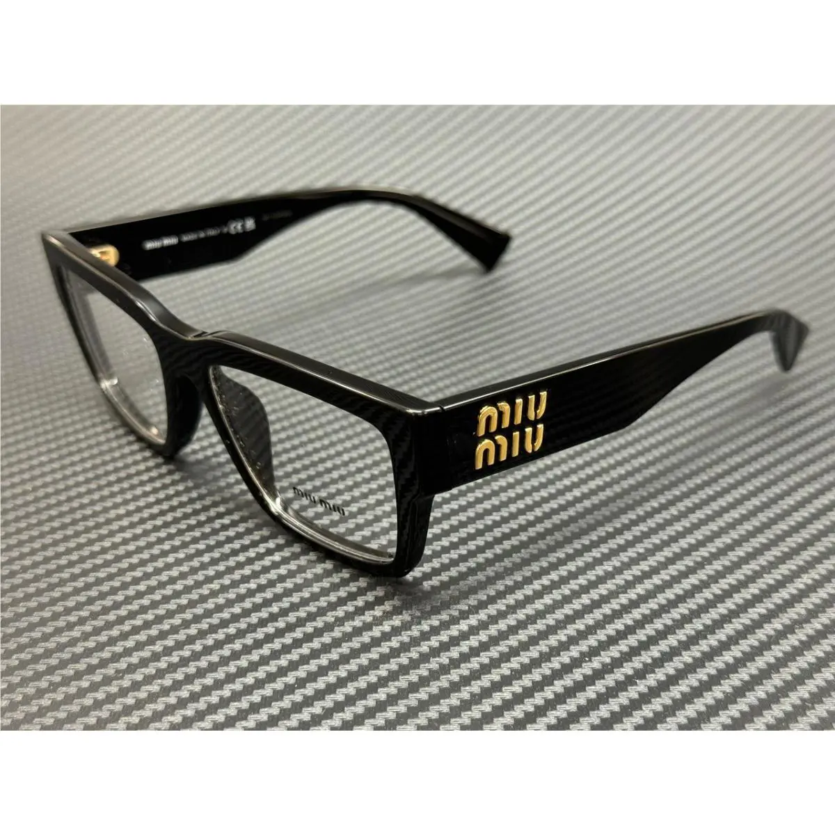 Miu Miu MU 02XV 1AB1O1 Black Women`s 52 mm Eyeglasses