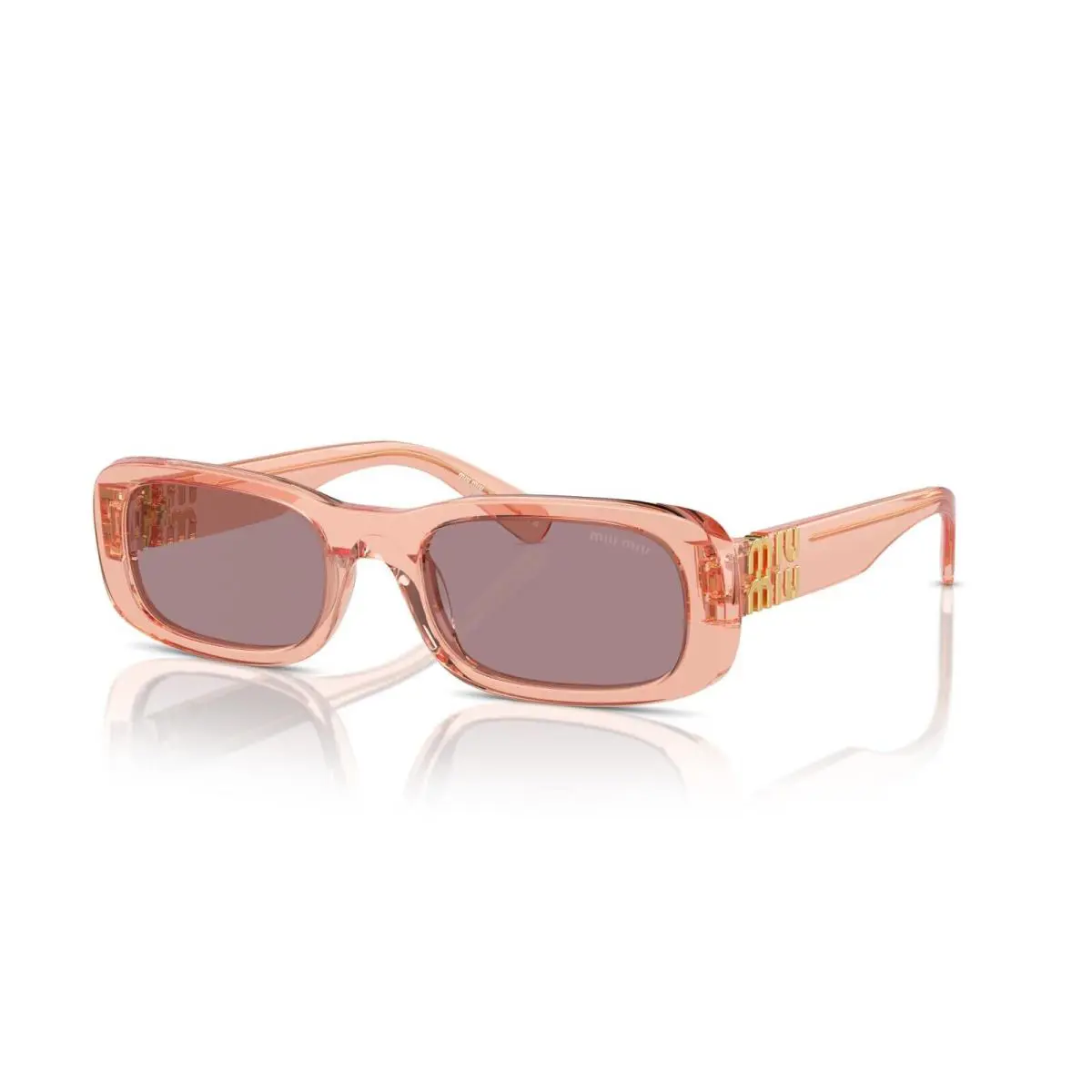 Smu 08ZS Noisette Transparent/light Purple Brown VA-U06B Sunglasses by Miu Miu