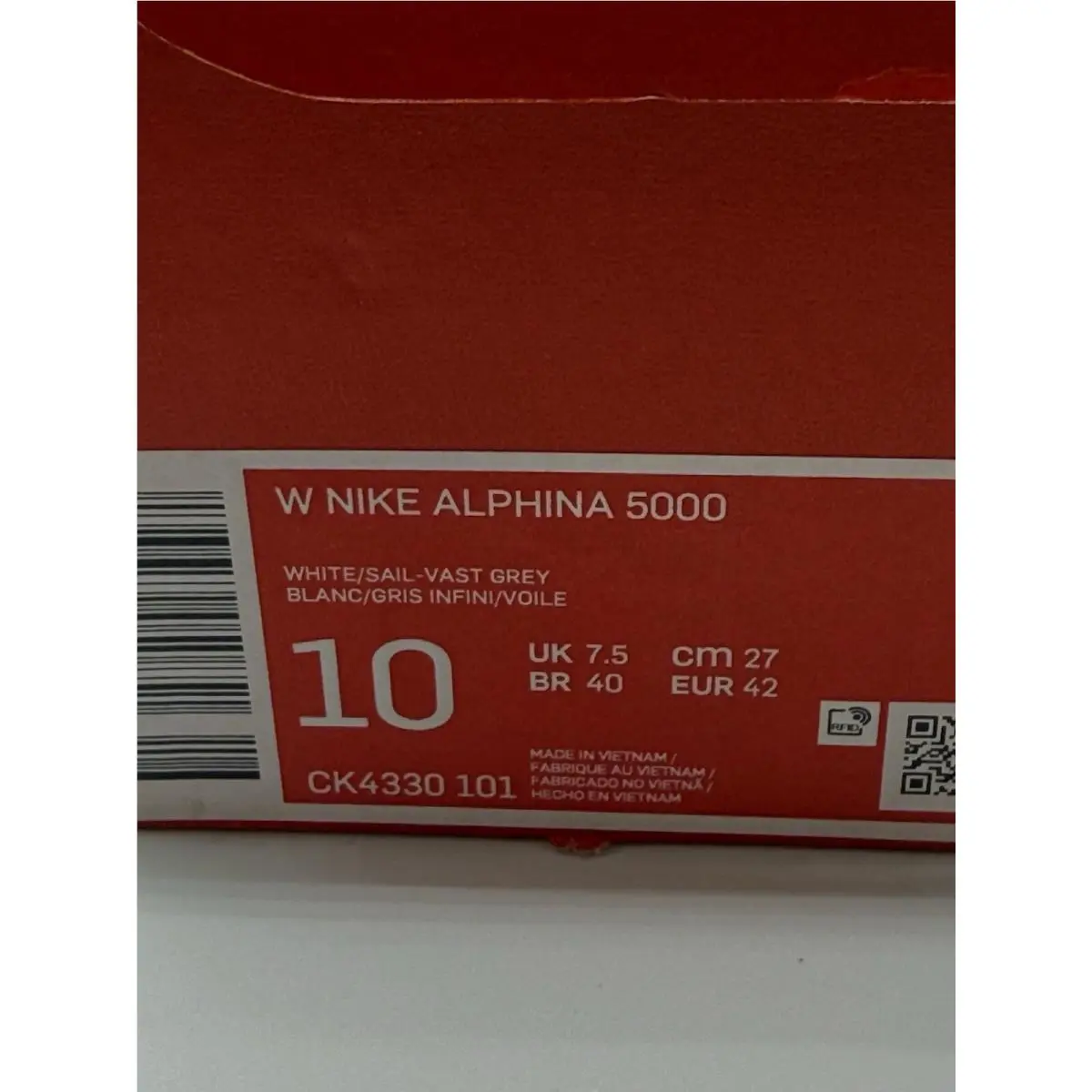 Nike shoes - Nike Alphina 5000 - Alphina - Summit White/Black/Crimson 5