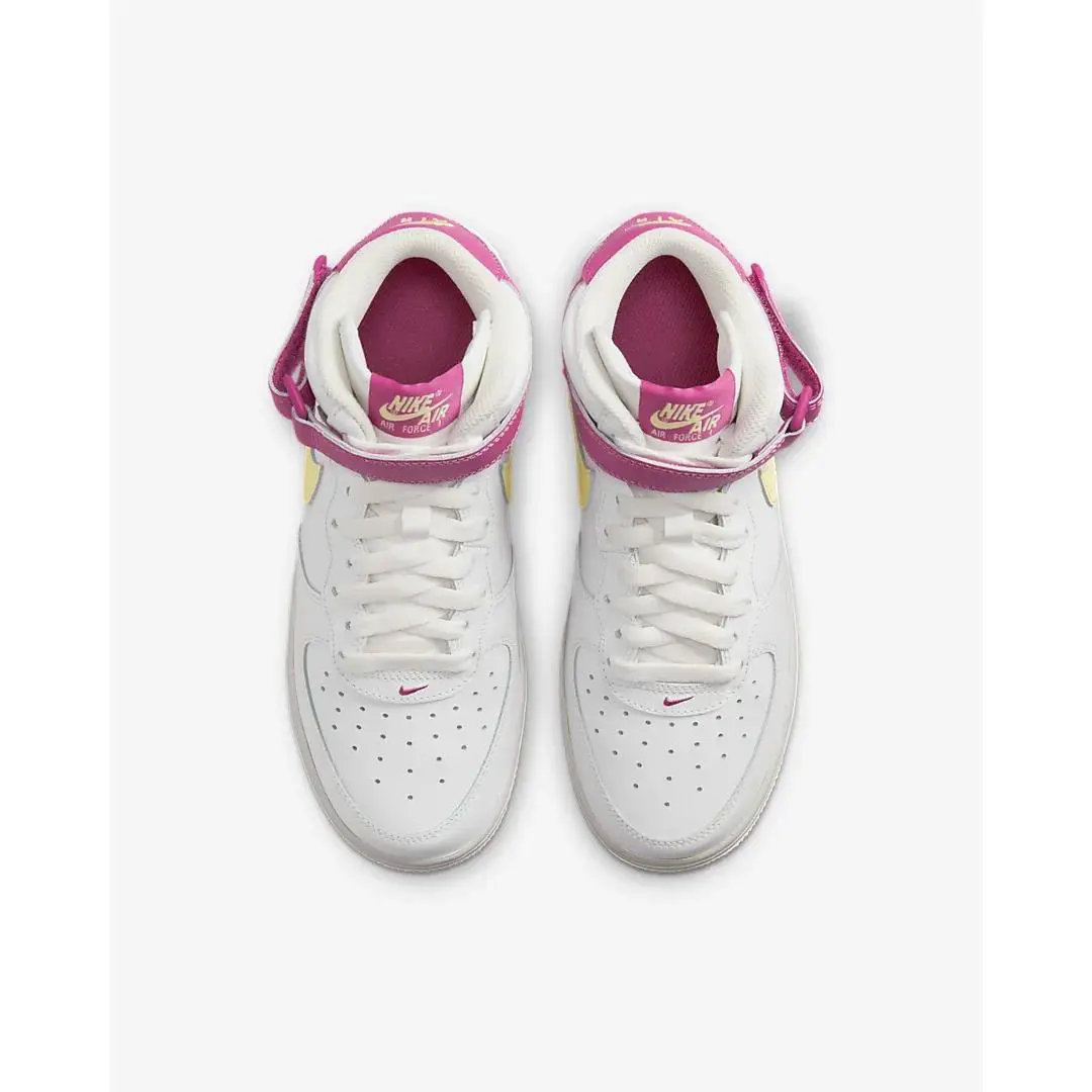 Nike shoes - Air Force 1 Mid LE - Summit White/Cosmic Fuchsia/White/Citron Tint 11
