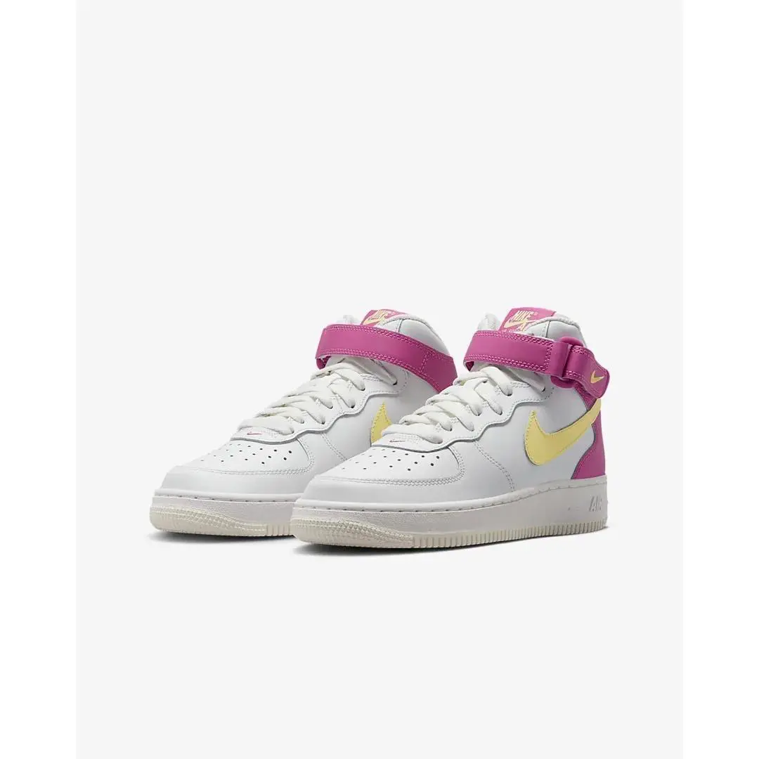 Nike shoes - Air Force 1 Mid LE - Summit White/Cosmic Fuchsia/White/Citron Tint 12