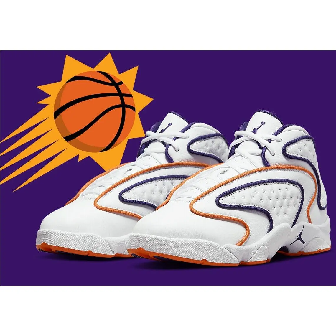 Nike shoes - Jordan OG - CW0907-101 - White/Clay Orange/New Orchid 8