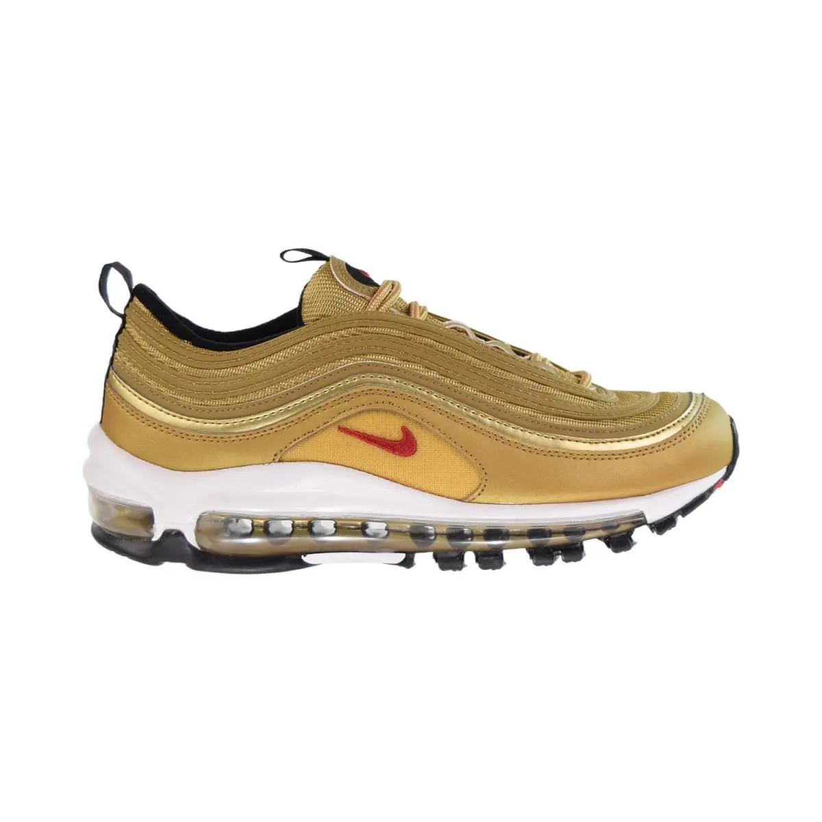 Nike Air Max 97 GS Big Kids` Shoes Metallic Gold-black 918890-700 - Metallic Gold-Black