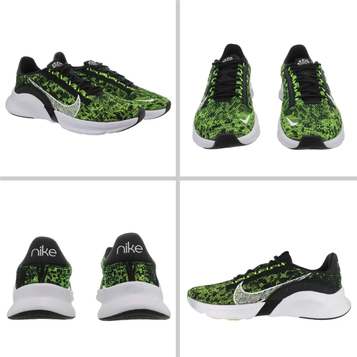 Nike shoes - Nike SuperRep Go 3 Next Nature Flyknit - DH3394 017 - Black, Volt, White 9