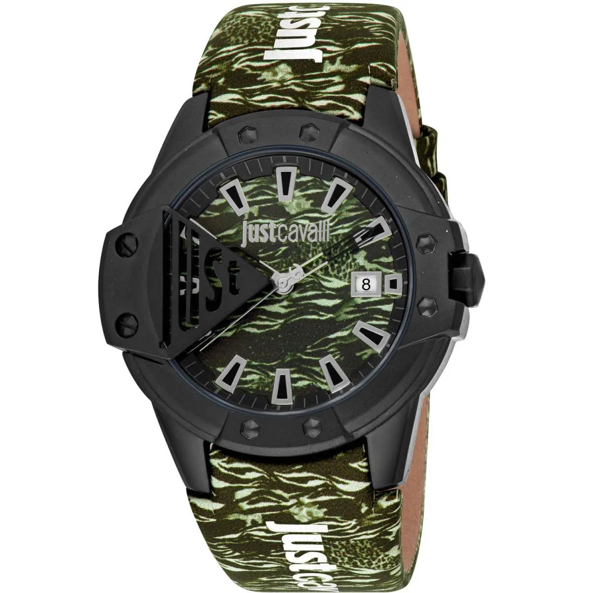 Just Cavalli Women`s Scudo Green Dial Watch - JC1G260L0055