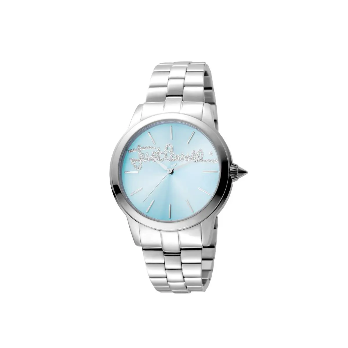Women`s JC1L006M0065 Logo Mohair Stainless Steel Wristwatch by Just Cavalli