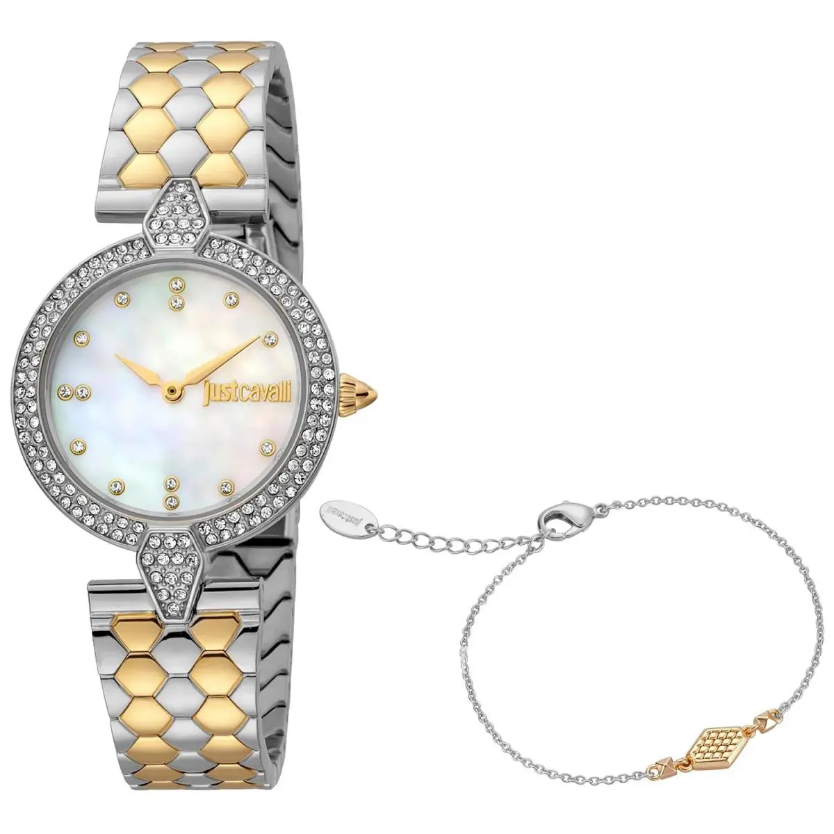 Women`s Set Mother of Pearl Dial Watch - JC1L159M0085 by Just Cavalli