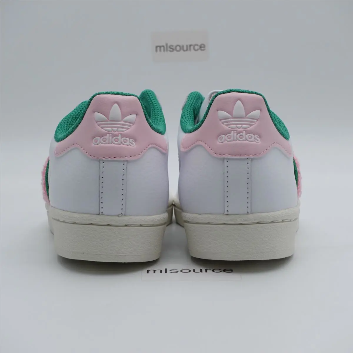 Adidas shoes - adidas Superstar - Superstar - IF7611 - White, Manufacturer: White/Pink/Green Chenille (UPC: 196464742218) 5