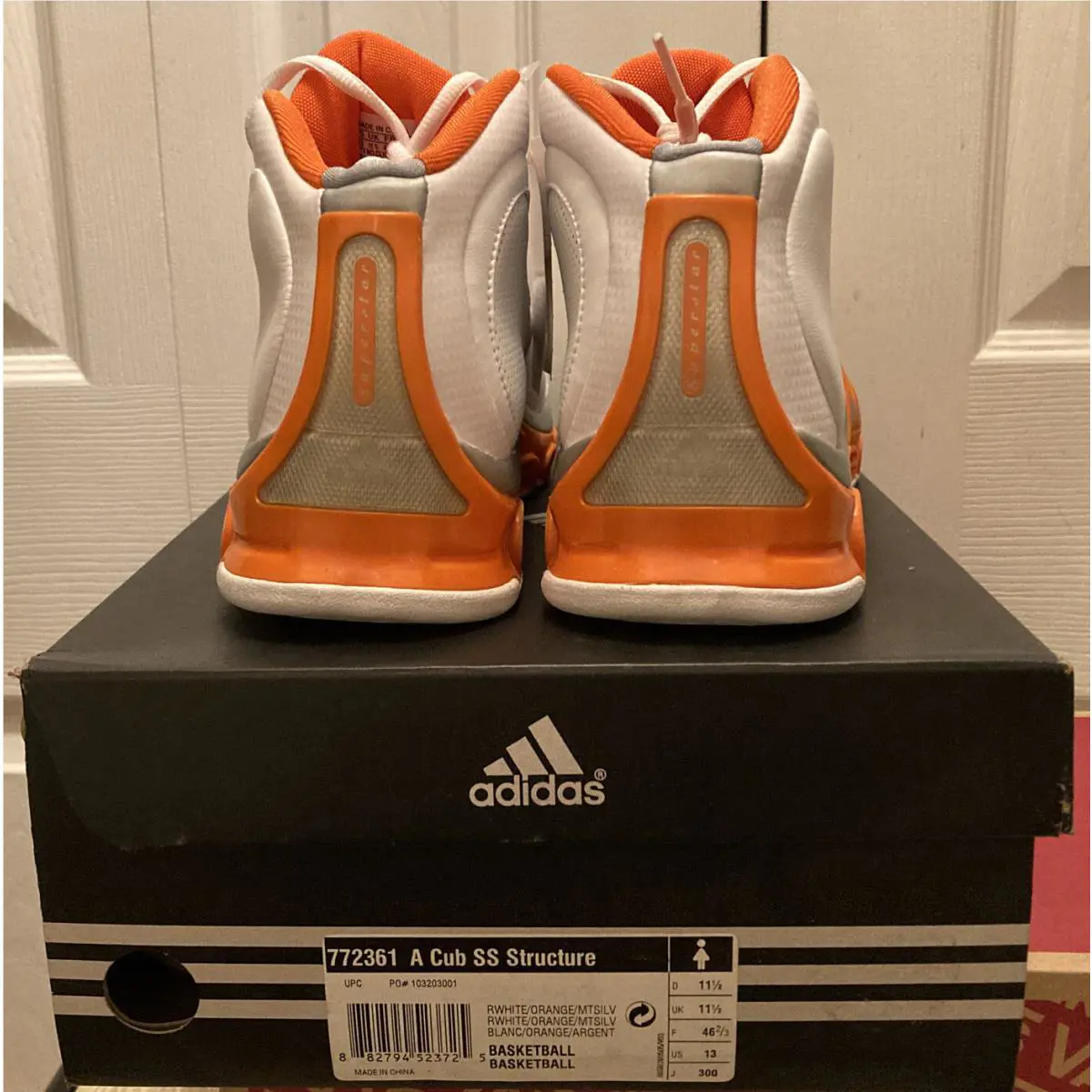 Adidas shoes - A Cub SS Structure Superstar - 772361 - White Orange 4