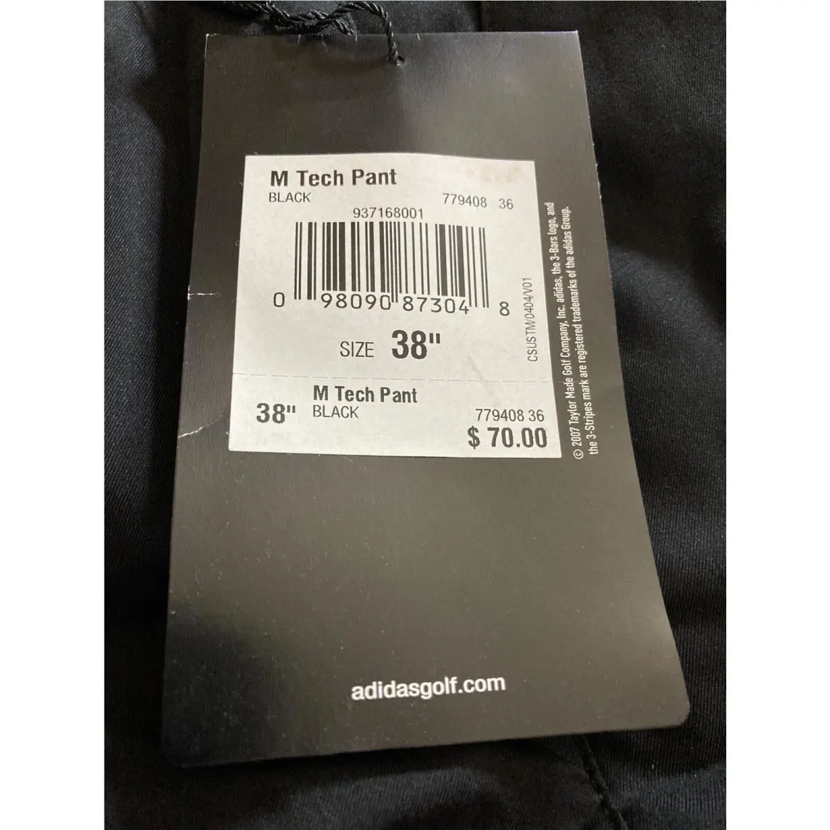 Adidas clothing - Tech - Tech - Black (UPC: 098090873048) 0