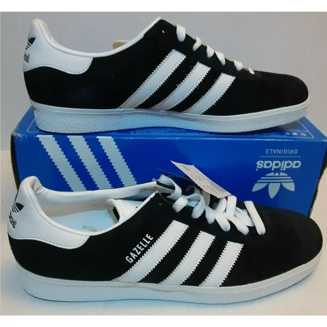 2008 Adidas Classic Gazelle II Suede Black Mens 7.5