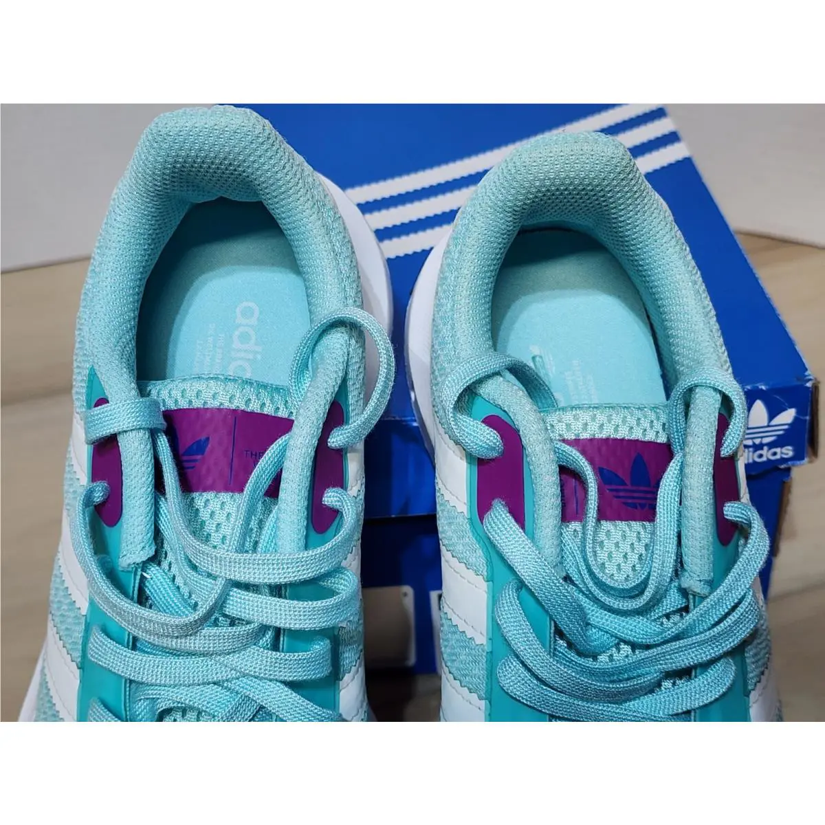 Adidas shoes - adidas Swift Run - Swift Run - FW2129 - turquoise/white/purple (UPC: 193106629555) 6