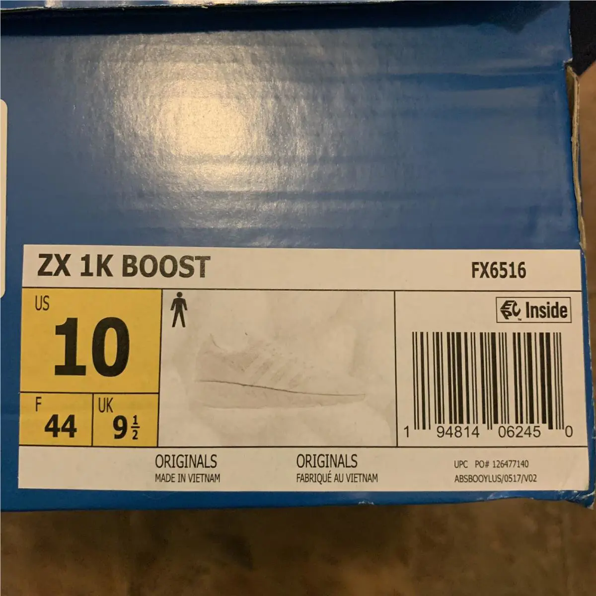 Adidas shoes - Adidas Originals ZX 1K Boost - FX6516 - White (UPC: 194814062429) 6