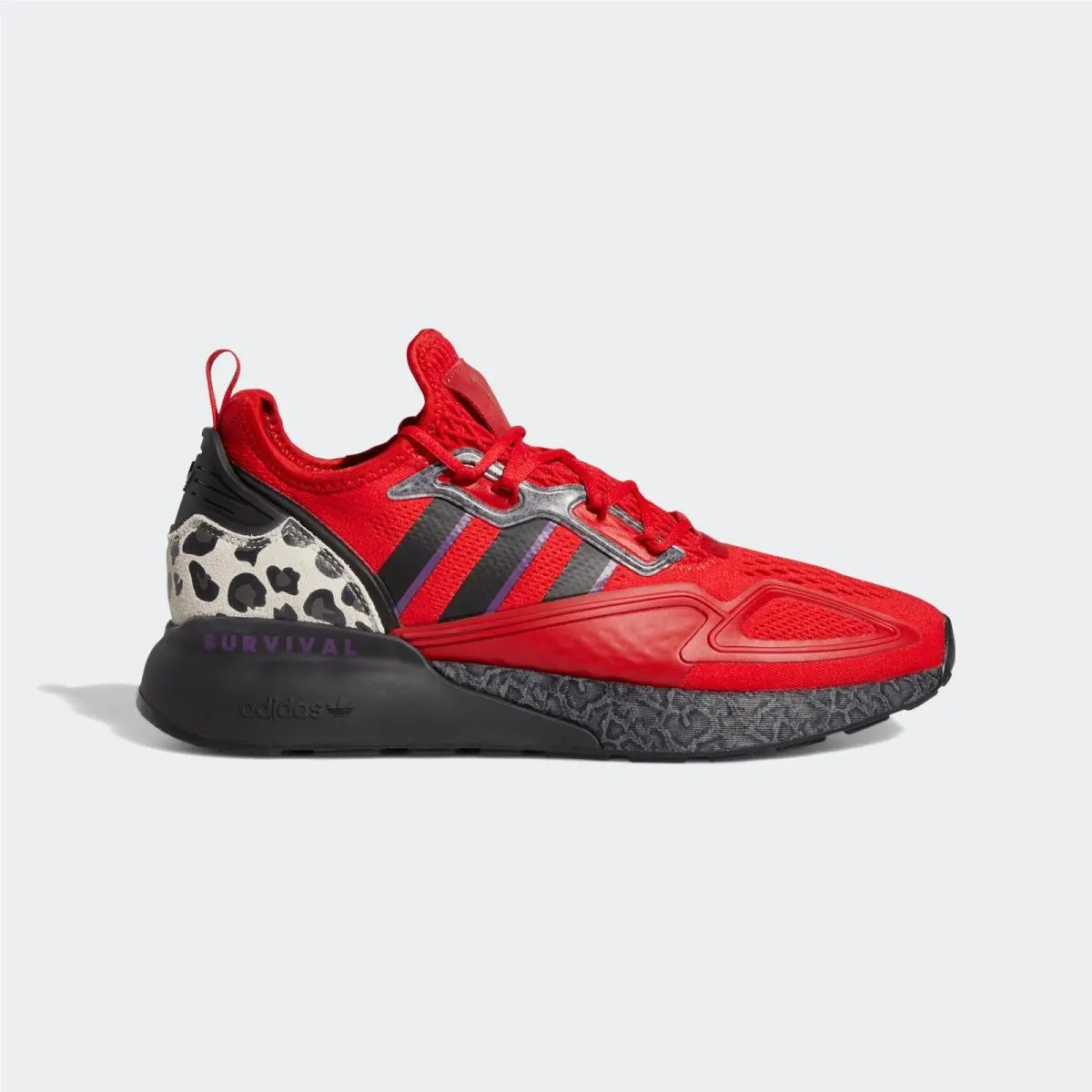 Adidas Men`s Jalen Ramsey ZX 2K Boost Scarlet/black FZ5414 Size - 9.5
