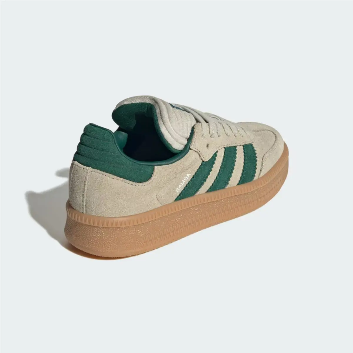 Adidas shoes - adidas Samba XLG - Samba XLG - JQ9886 - Putty Grey / Collegiate Green / Gum (UPC: 197614924362) 3