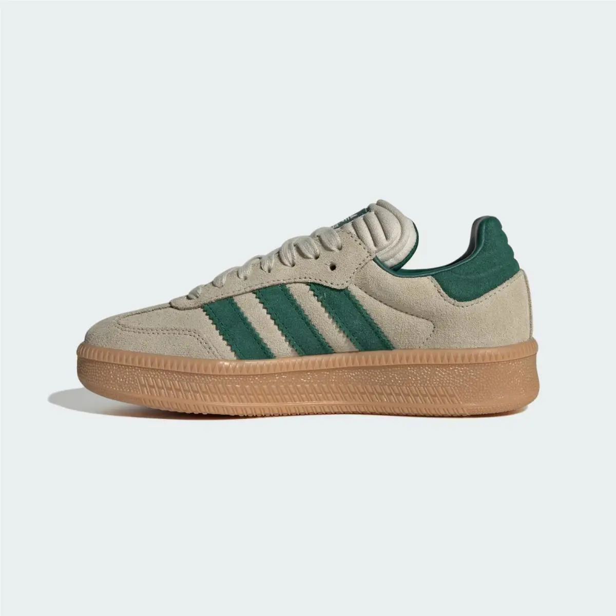 Adidas shoes - adidas Samba XLG - Samba XLG - JQ9886 - Putty Grey / Collegiate Green / Gum (UPC: 197614924362) 4