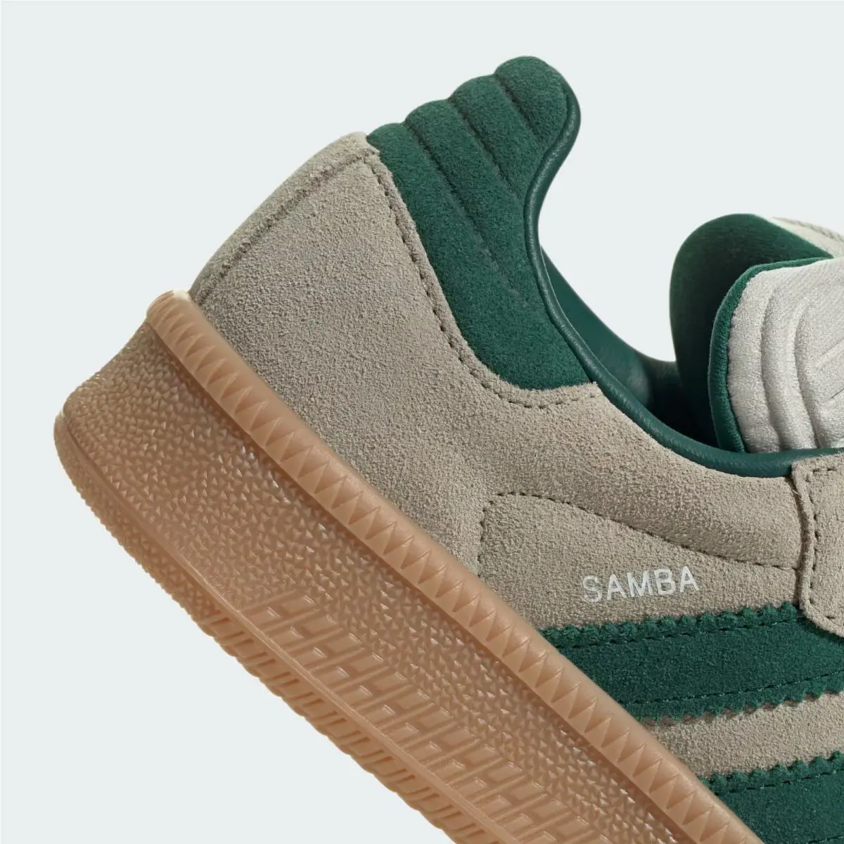 Adidas shoes - adidas Samba XLG - Samba XLG - JQ9886 - Putty Grey / Collegiate Green / Gum (UPC: 197614924362) 6