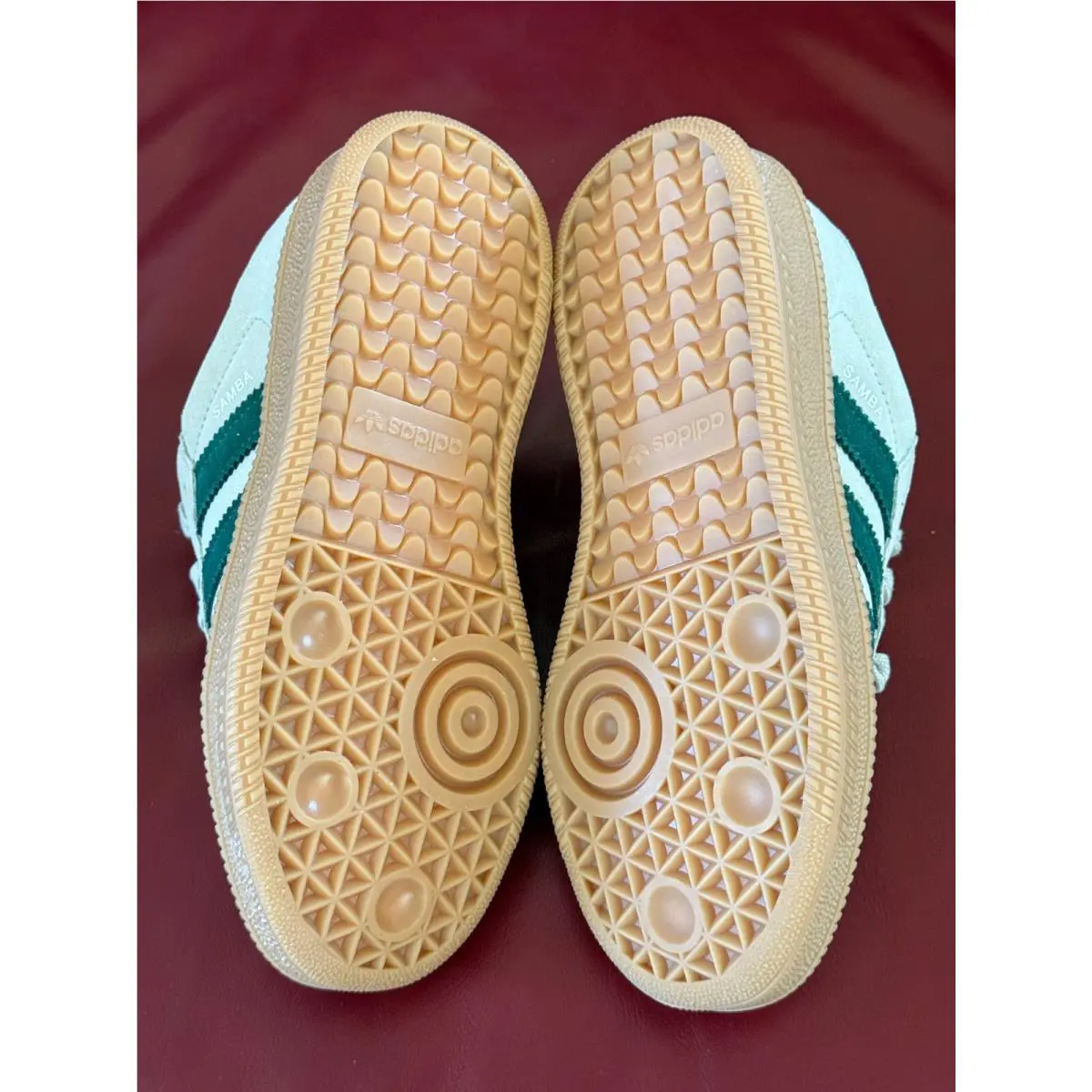 Adidas shoes - adidas Samba XLG - Samba XLG - JQ9886 - Putty Grey / Collegiate Green / Gum (UPC: 197614924362) 10