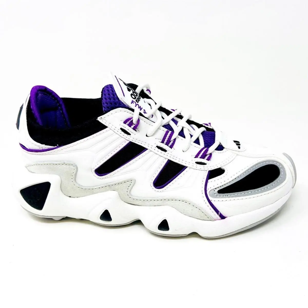 Adidas FW S-97 White Black Purple Womens Size 5.5 Sneakers EF2043