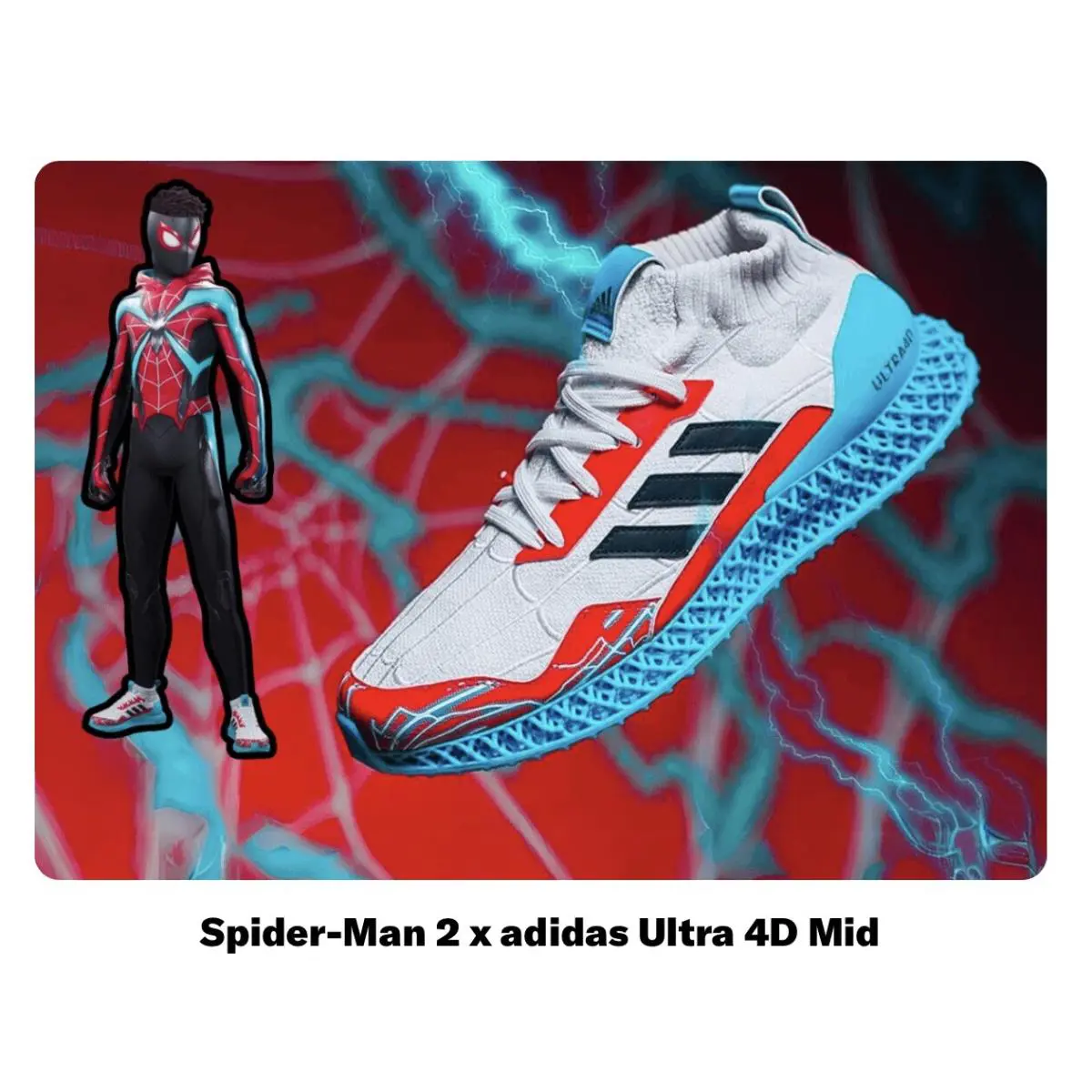 Adidas shoes - adidas Ultra 4D Mid - Ultra Mid - IG5342 - Cloud White / Core Black / Team Collegiate Red 0