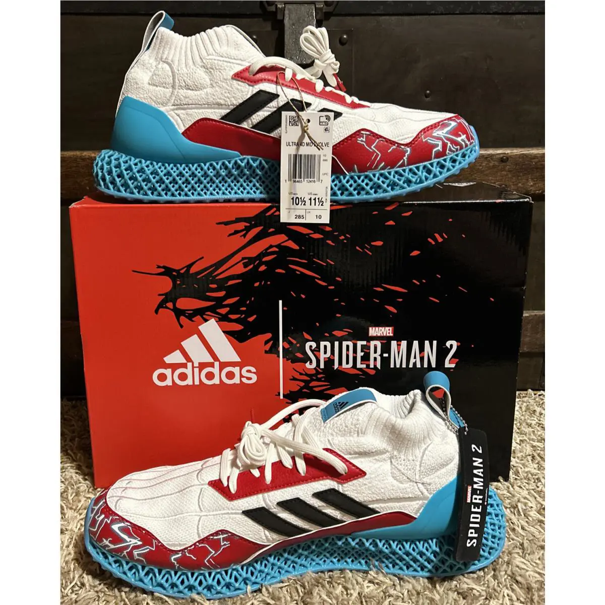 Adidas shoes - adidas Ultra 4D Mid - Ultra Mid - IG5342 - Cloud White / Core Black / Team Collegiate Red 1