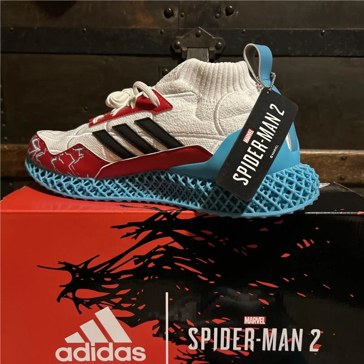 Adidas shoes - adidas Ultra 4D Mid - Ultra Mid - IG5342 - Cloud White / Core Black / Team Collegiate Red 4