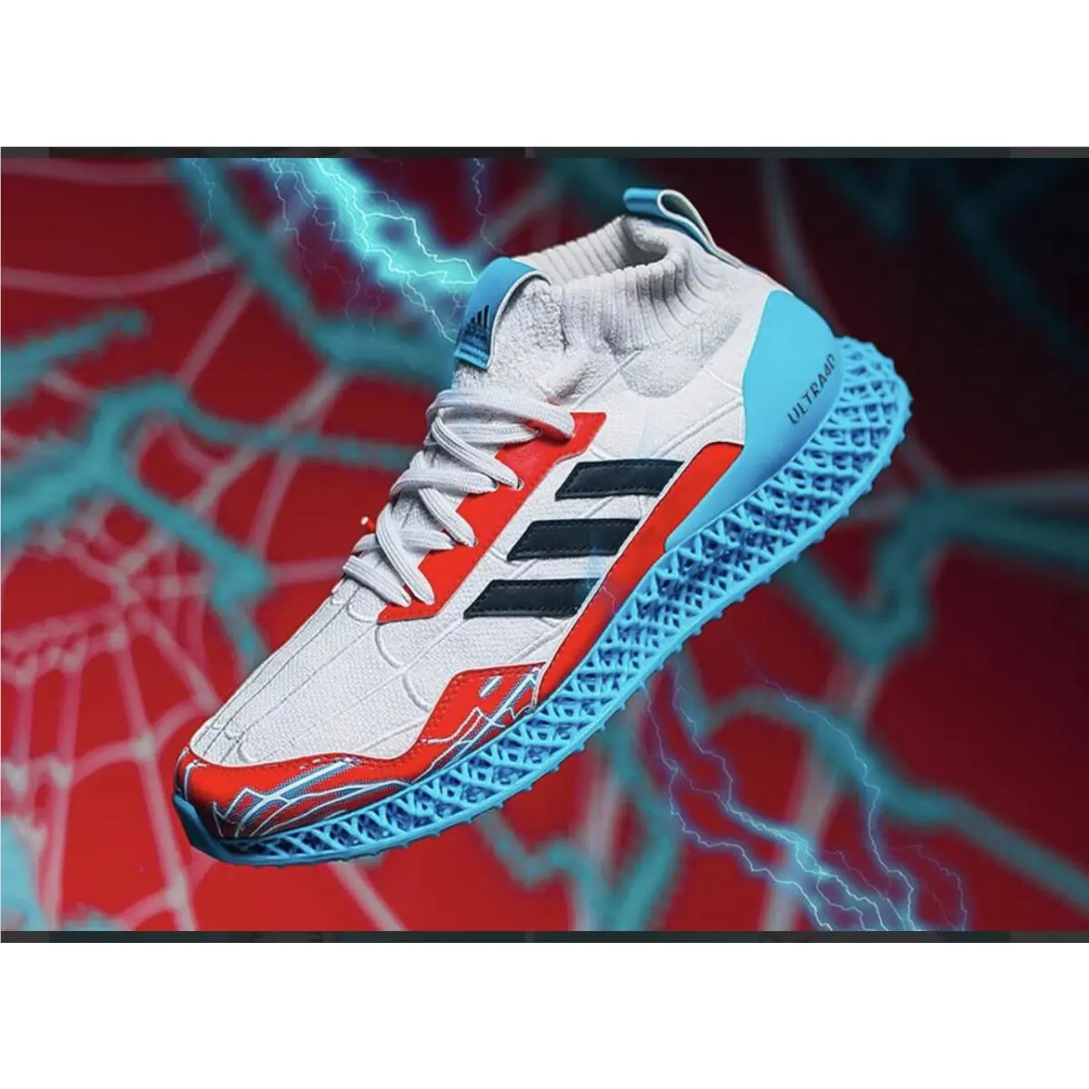 Adidas shoes - adidas Ultra 4D Mid - Ultra Mid - IG5342 - Cloud White / Core Black / Team Collegiate Red 6