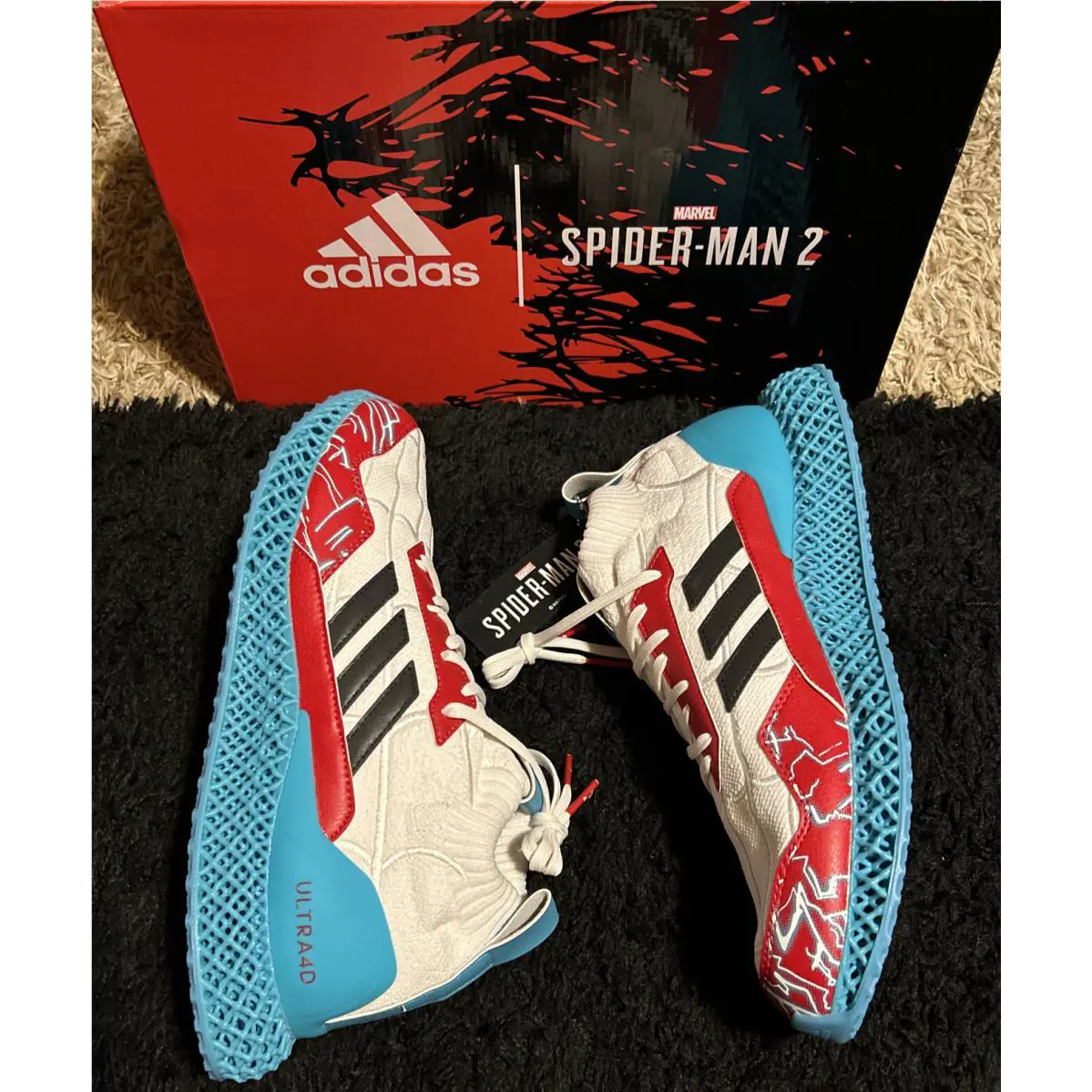Adidas shoes - adidas Ultra 4D Mid - Ultra Mid - IG5342 - Cloud White / Core Black / Team Collegiate Red 7