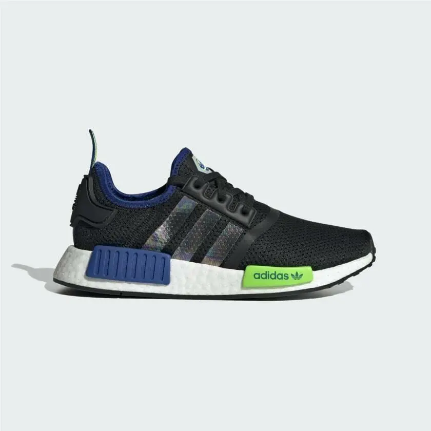 Adidas NMD_R1 Kids Unisex Youth Sneakers Shoes Black / Blue / Green US Size 6
