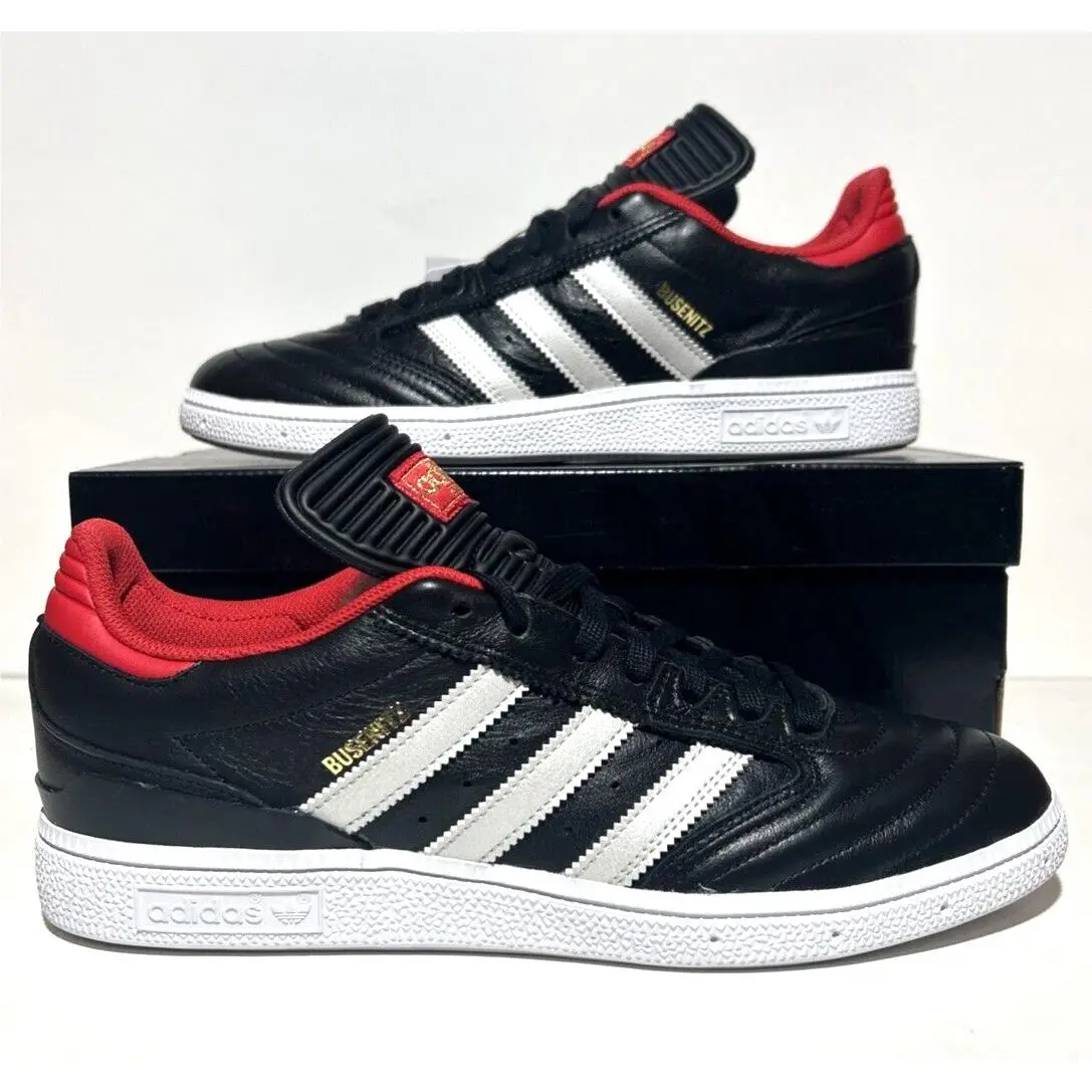 Adidas Busenitz Pro Mens Size 9 Black Red White Athletic Urban Hip Hop Sneakers