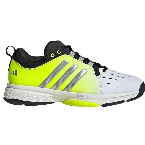 Adidas Court Pickleball Tennis Shoes IG8960 White/silver Metallic/black Men 11.5