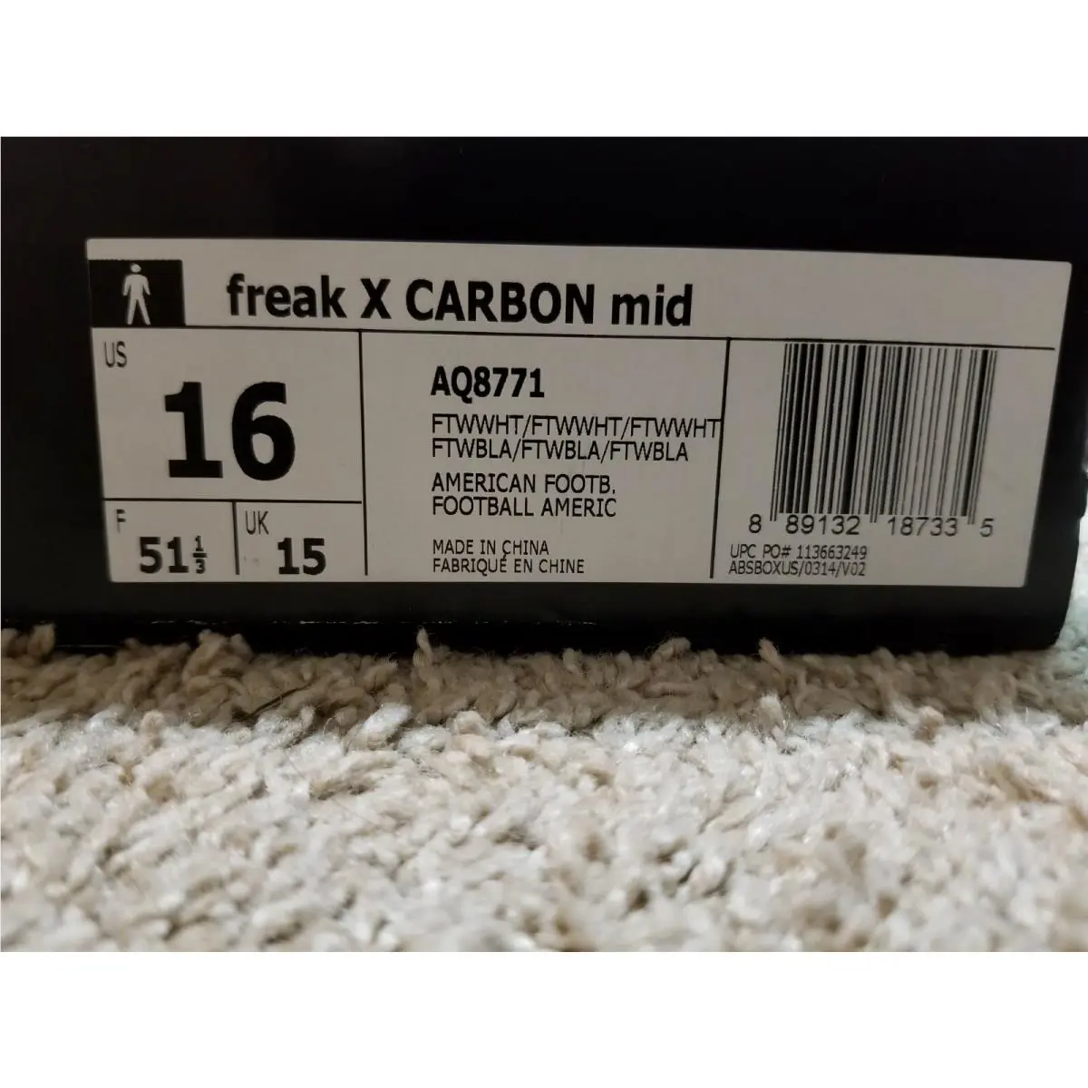 Adidas shoes - Freak X - Freak - White (UPC: 889138930133) 5