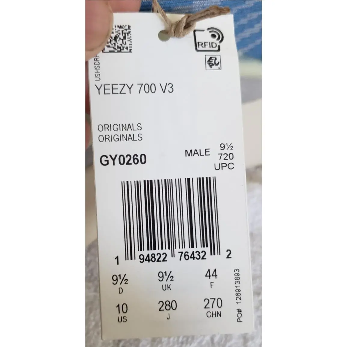 Adidas shoes - Adidas Yeezy 700 V3 - Yeezy - GY0260 - Blue 11