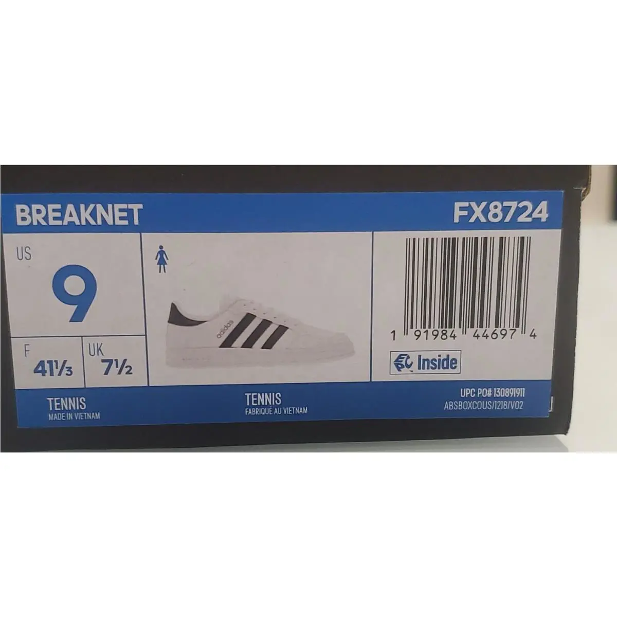 Adidas shoes - adidas Breaknet - Breaknet - FX8724 - WHITE/BLACK (UPC: 191984446974) 5