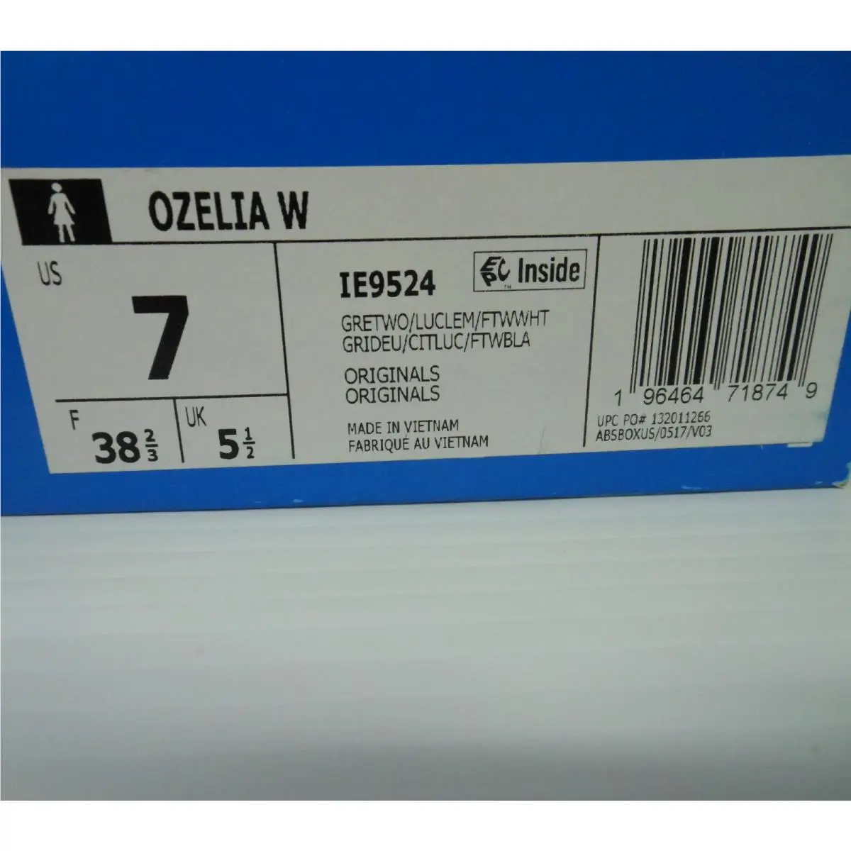 Adidas shoes - adidas Ozelia - Ozelia - IE9524 - Gray & Lemon (UPC: 196464718749) 2