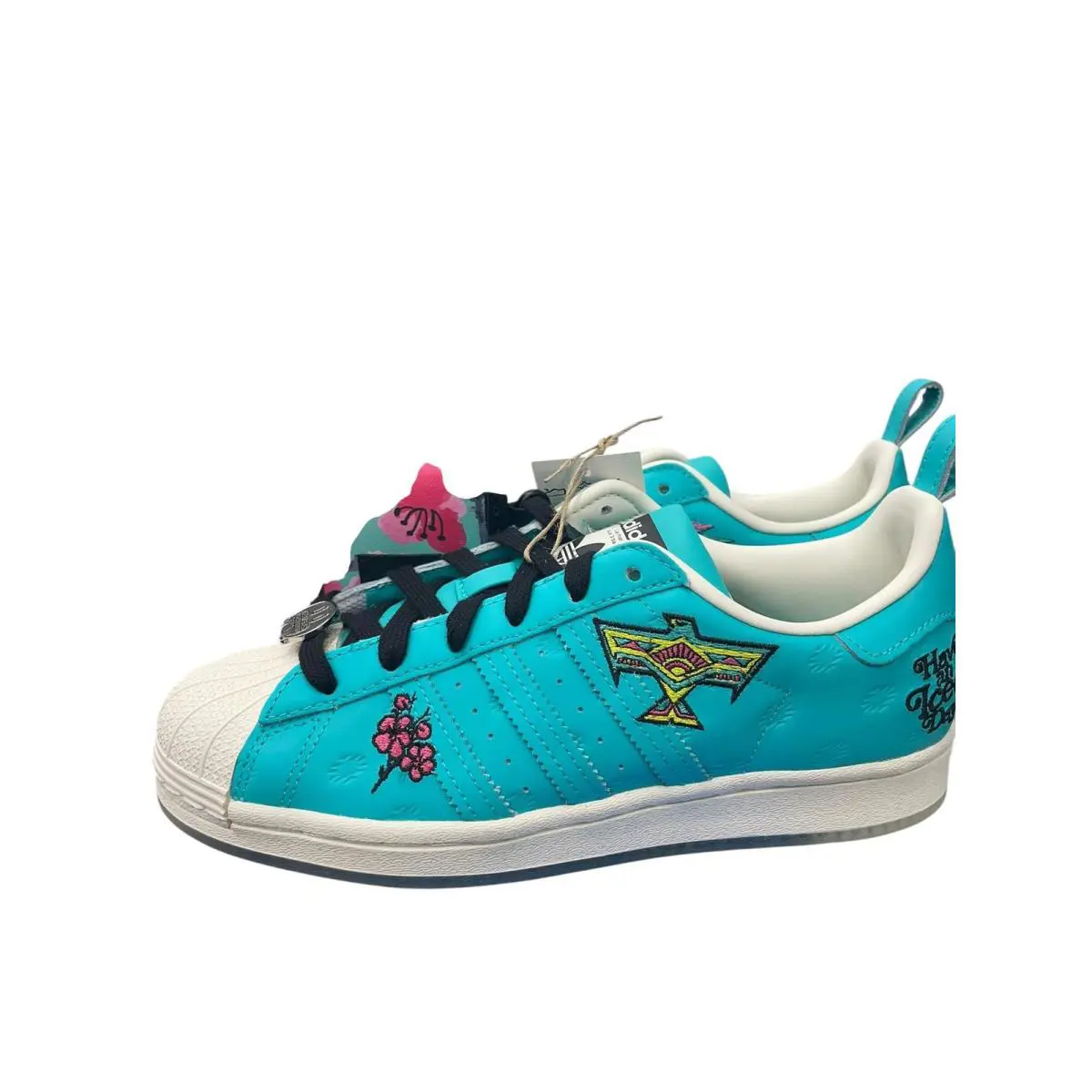 Adidas Men Superstar Arizona Sneakers GZ2871 Teal Size 6 - Teal
