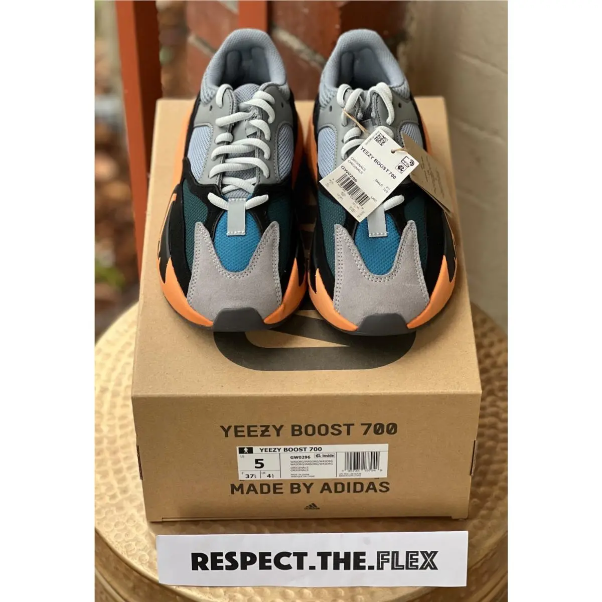 Adidas shoes - adidas Yeezy Boost 700 - Yeezy Boost - GW0296 - Orange (UPC: 0195735187949) 2