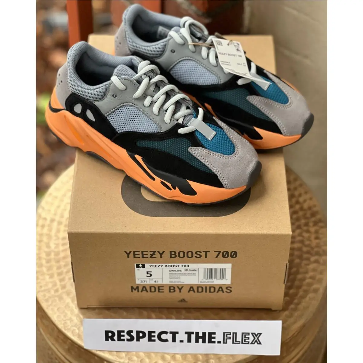 Adidas shoes - adidas Yeezy Boost 700 - Yeezy Boost - GW0296 - Orange (UPC: 0195735187949) 3