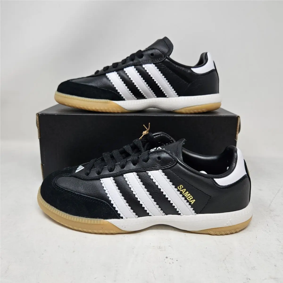 Adidas Samba MN Millennium Black Gum Casual Shoe / IF1952 / Mens 5.5 Womens 6.5