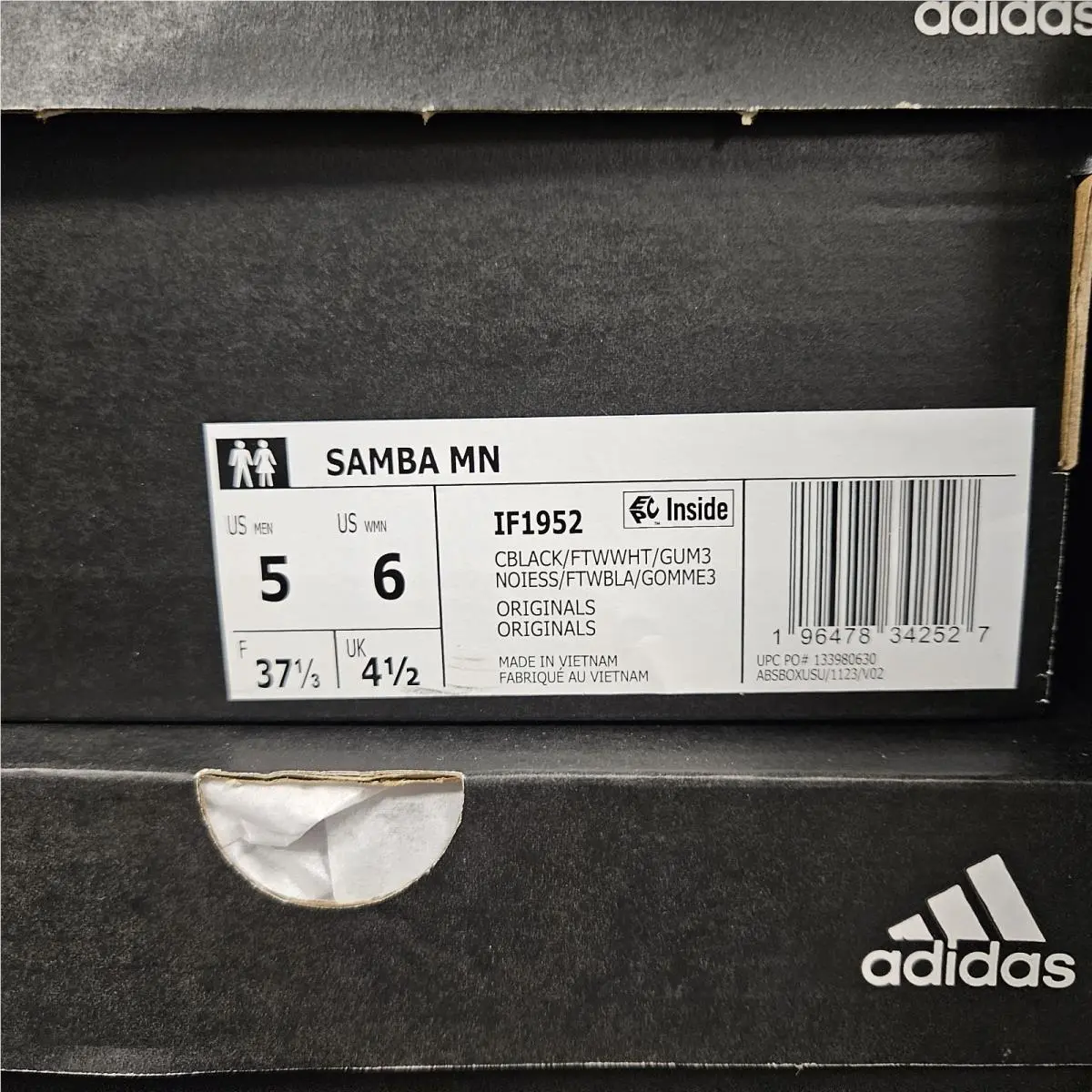 Adidas shoes - adidas Samba MN - Samba - IF1952 - Black / White / Gum (UPC: 196478346280) 4