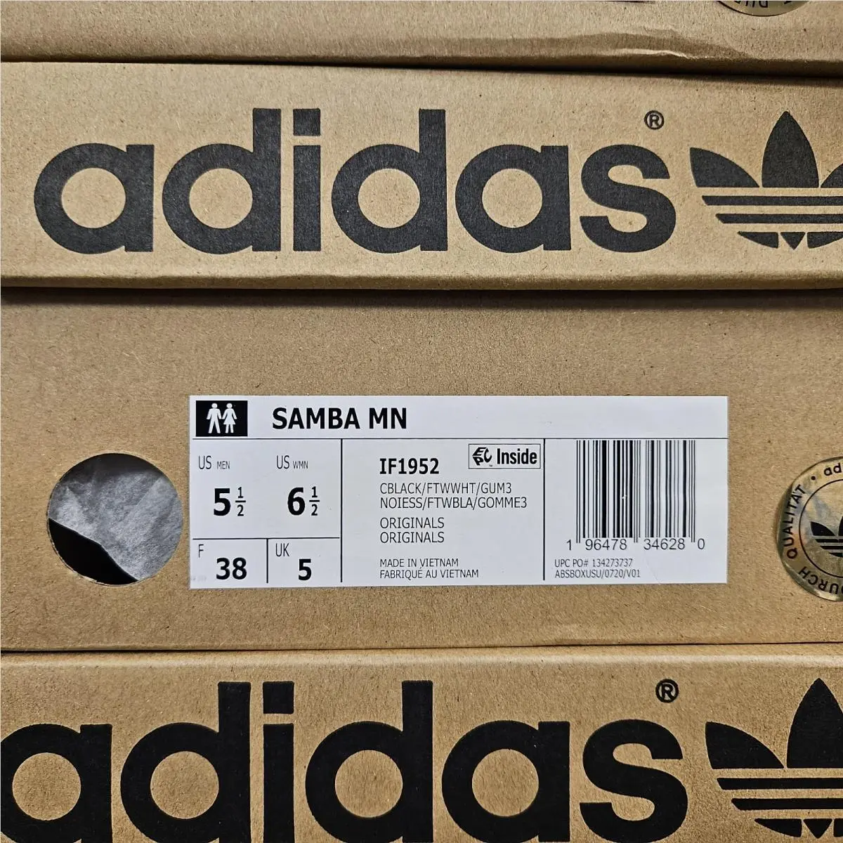 Adidas shoes - adidas Samba MN - Samba - IF1952 - Black / White / Gum (UPC: 196478346280) 4