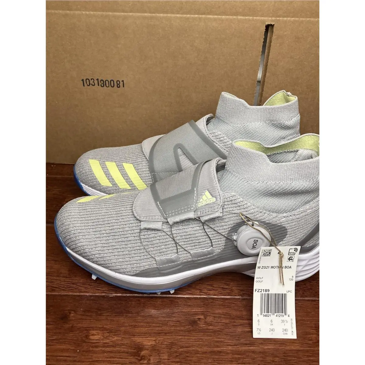 Adidas shoes - Adidas Golf Zg21 Motion Primegreen - Gray (UPC: 0194821412194) 6
