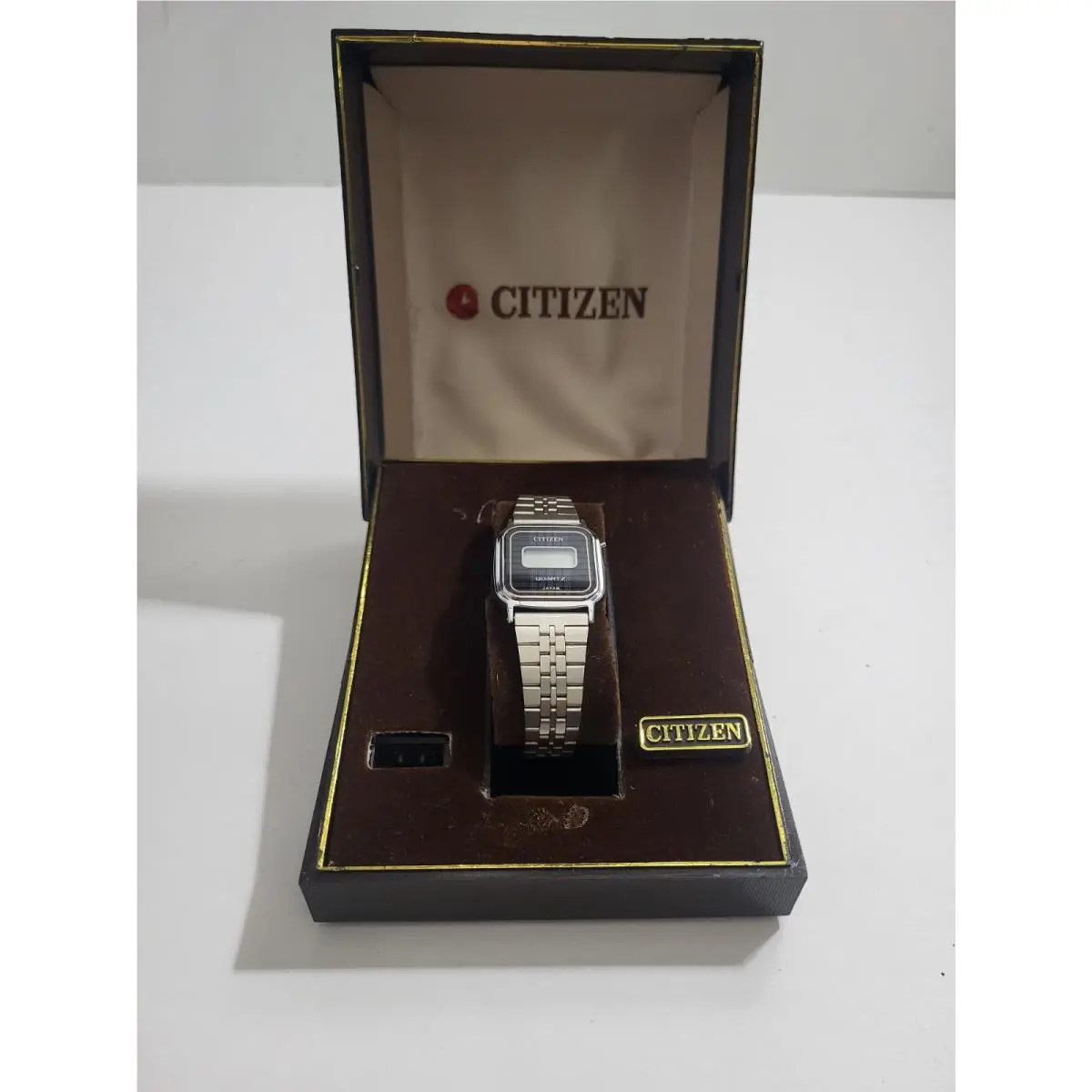 Citizen Watch Women Lcd Liquid Crystal Display DY-5021-56 Old Stock Box Vtg