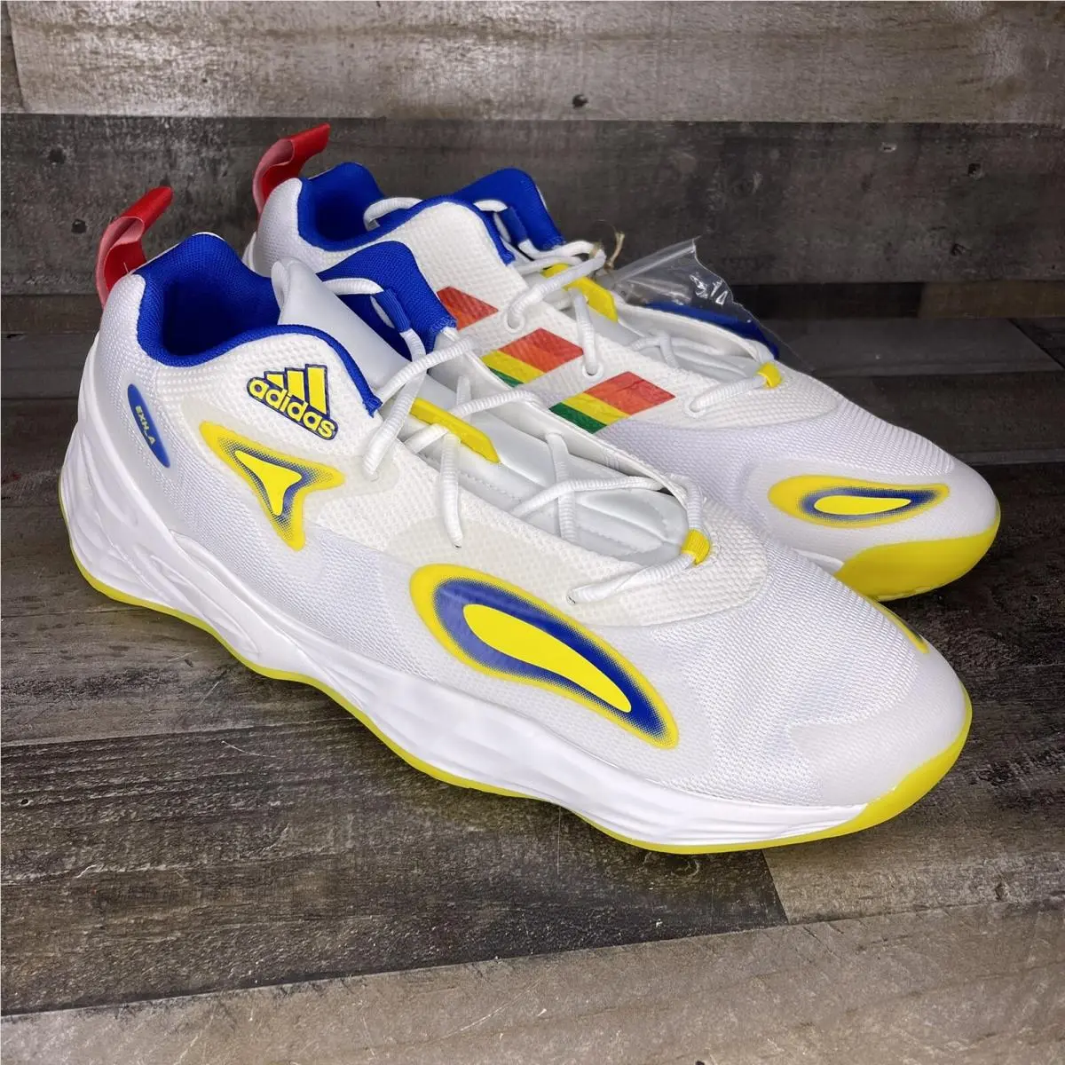 Adidas Exhibit A Men`s White Basketball Shoes Sport Sneakers H69017 14.5