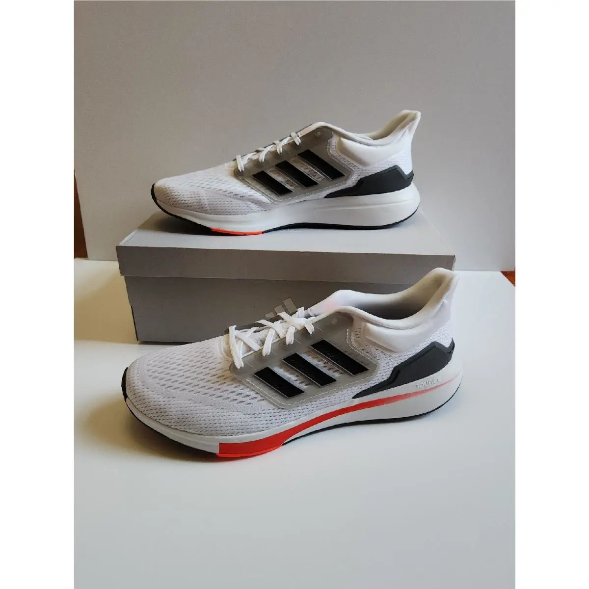 Adidas EQ21 Run Running Shoes Men`s 13 White H00511