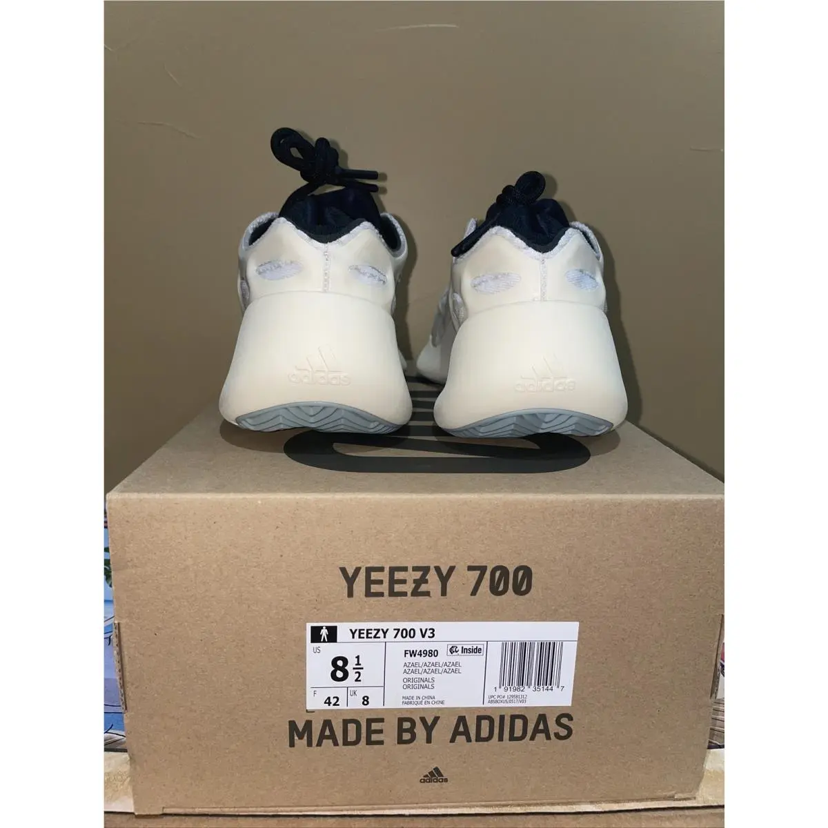 Adidas shoes - adidas Yeezy Boost 700 V3 - FW4980 - Beige (UPC: 0191982351447) 2