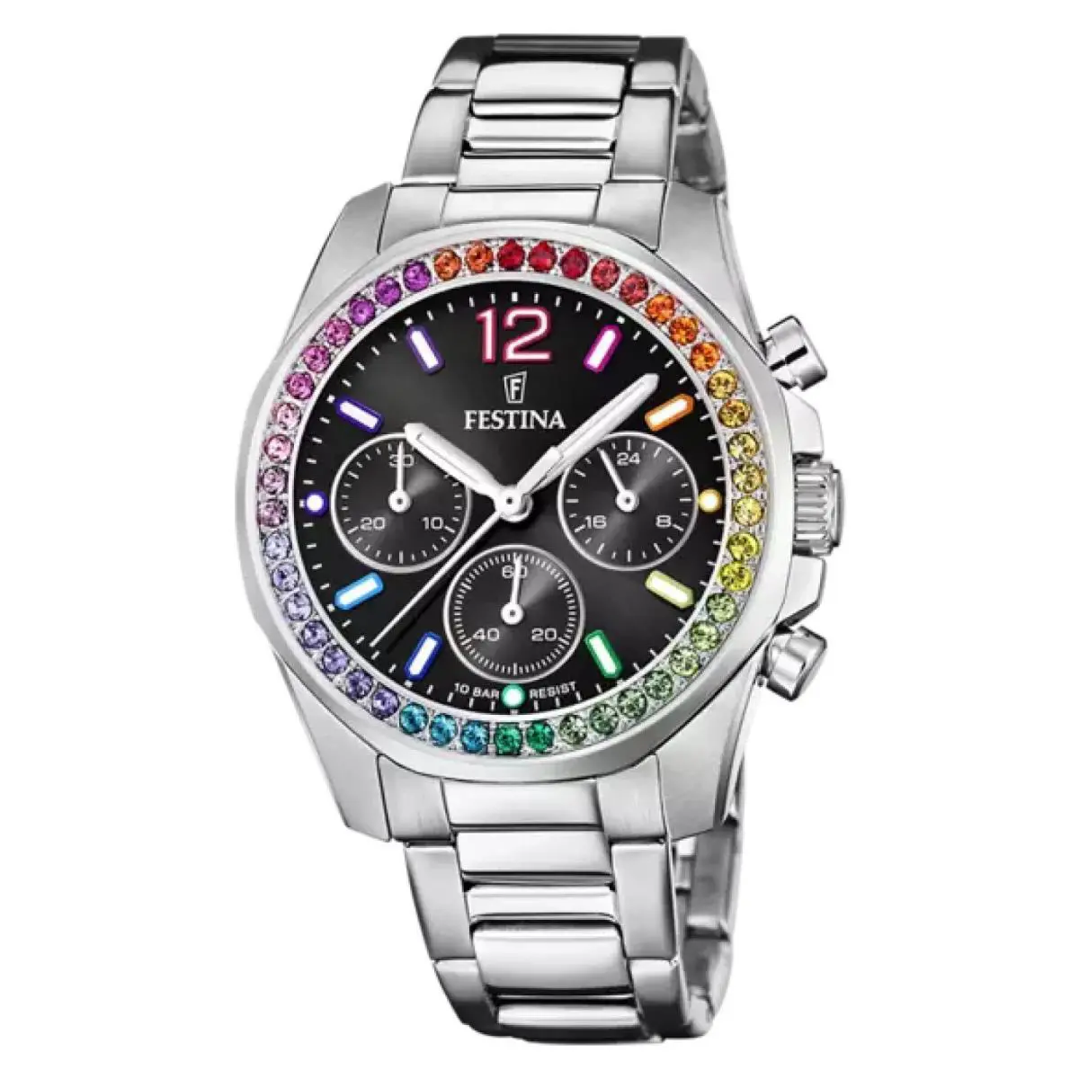 Watch  F20606/3 Rainbow Women 38mm Stainless Steel by Festina